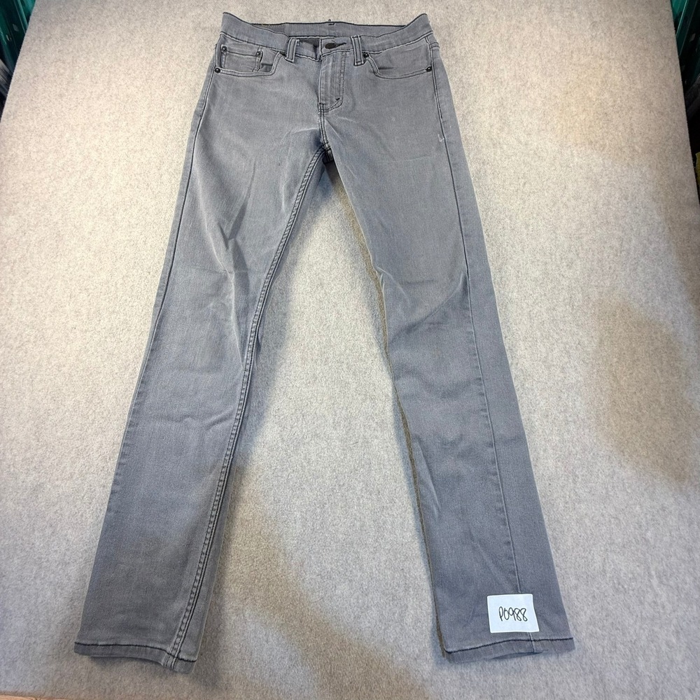 Levis 511 Slim Fit Grey Denim Jeans Mens 29x32 04511-2272